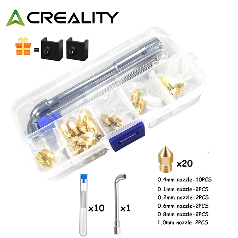 Creality Printer Ender 3 - CREALITY 20 pièces MK8 buse en