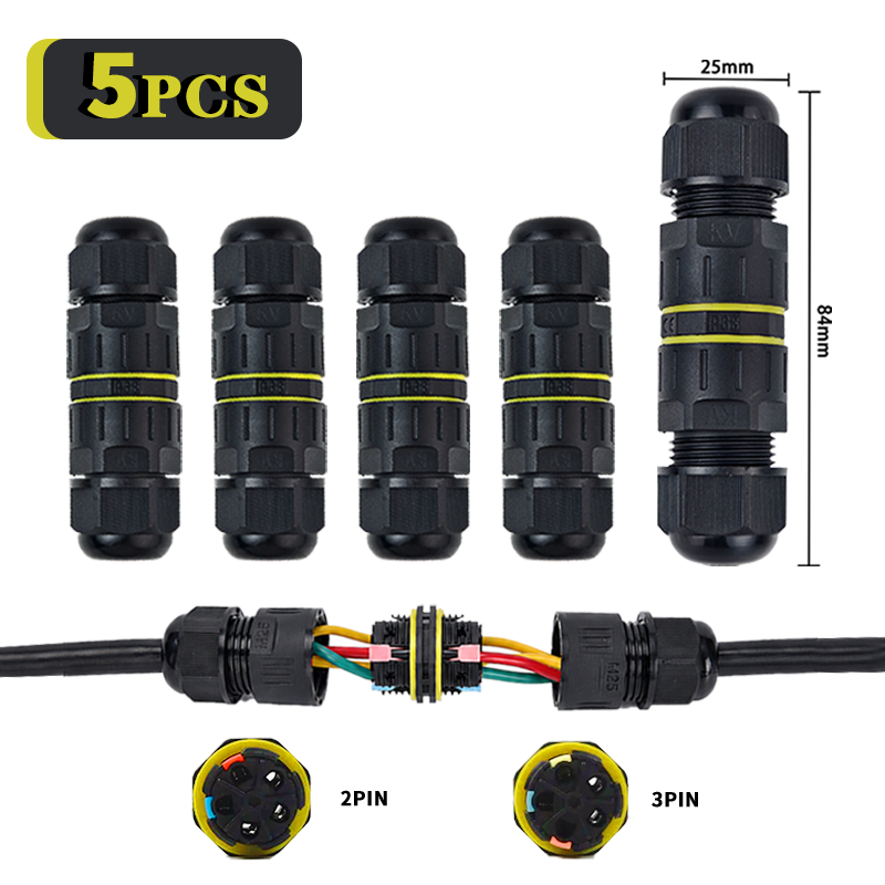 Push Fit Connector - Lot de 5 connecteurs rapides étanches