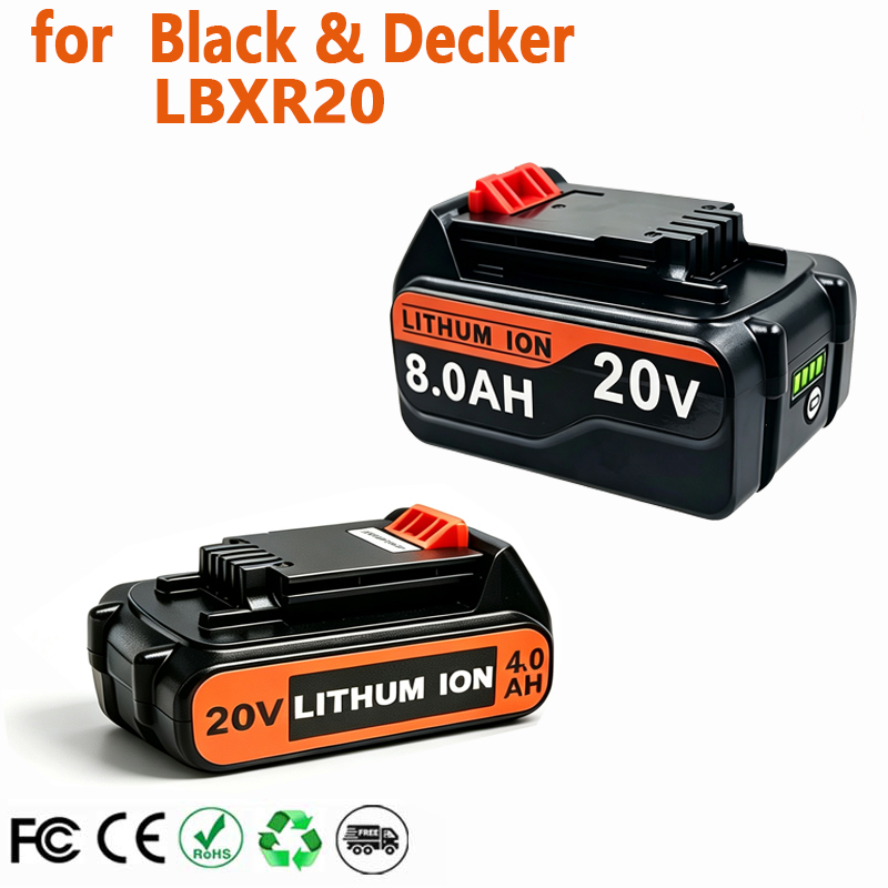 Black+Decker Tool 20V Max - Batterie de remplacement 18V 3.0Ah 8.0Ah