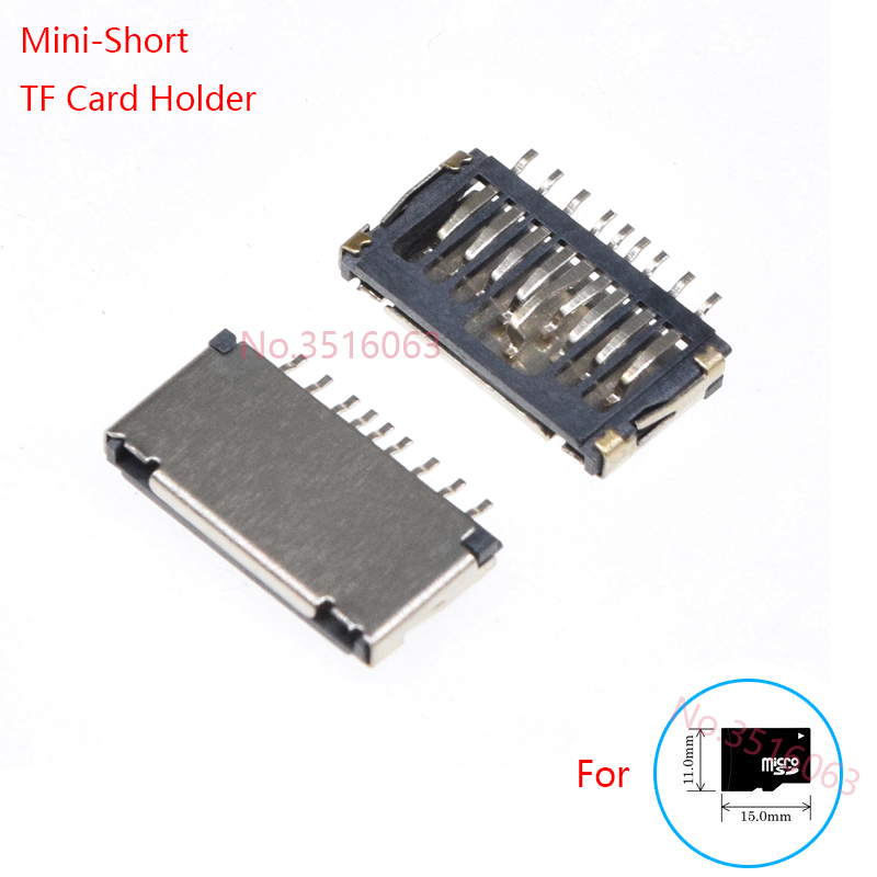 Push Fit Connector - 5/10 pièces Mini-courte Ultra-mince TF porte-carte