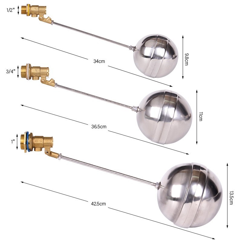 Vanne à flotteur en laiton 1/2 - Float Ball Valve avis et prix