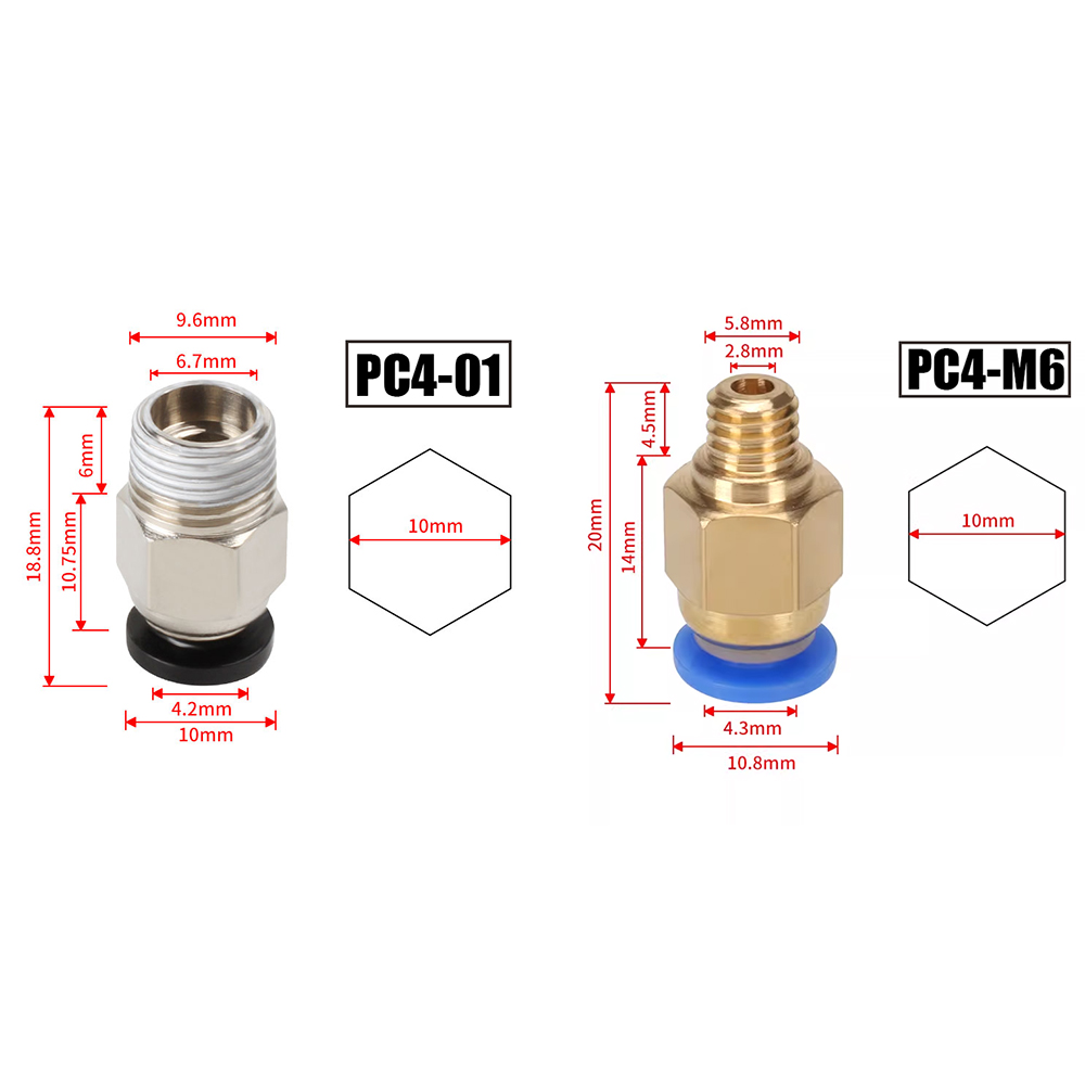 Connecteurs pneumatiques PC4-M - Ptfe Tape Thread avis et prix