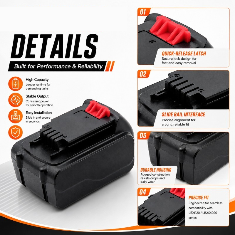 Batterie de remplacement au li - Black+Decker Tool 20V Max avis et prix